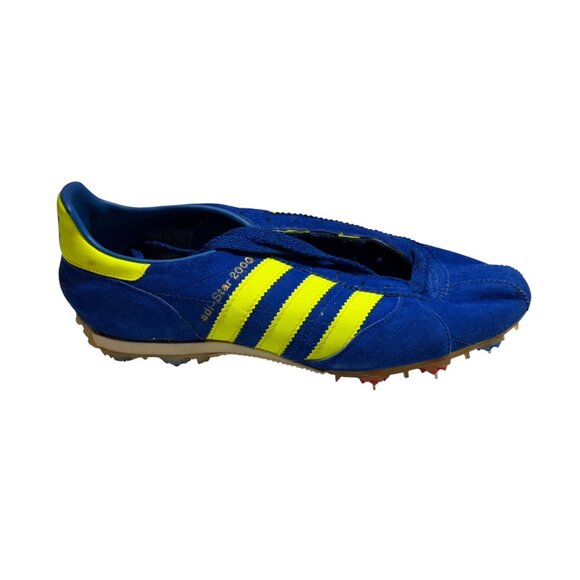 Vintage  70's Adidas 5202 adiSTAR 2000 Soccer Cleats 7.5 Blue/Yellow Unworn Rare - Picture 11 of 16